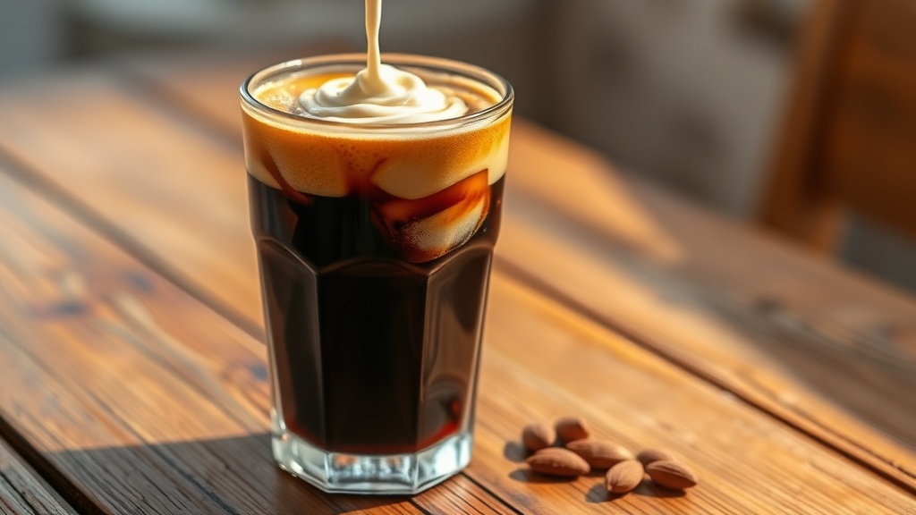 Caffè alla Salentina jižanský recept na kávu s ledem a mandlovým mlékem