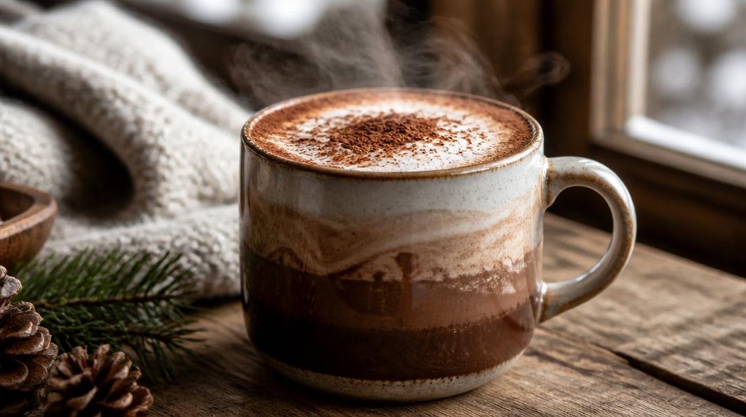 Horká čokoláda s espressem: Luxusní zimní mocaccino pro mlsné jazýčky