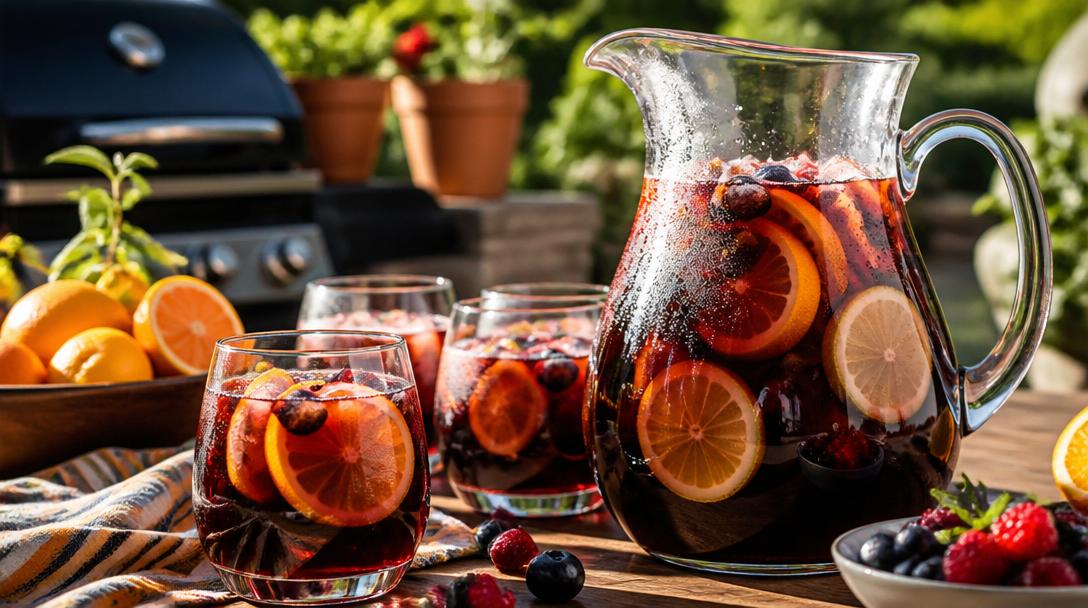 Kávová Sangria: Ideální letní drink pro zahradní grilování