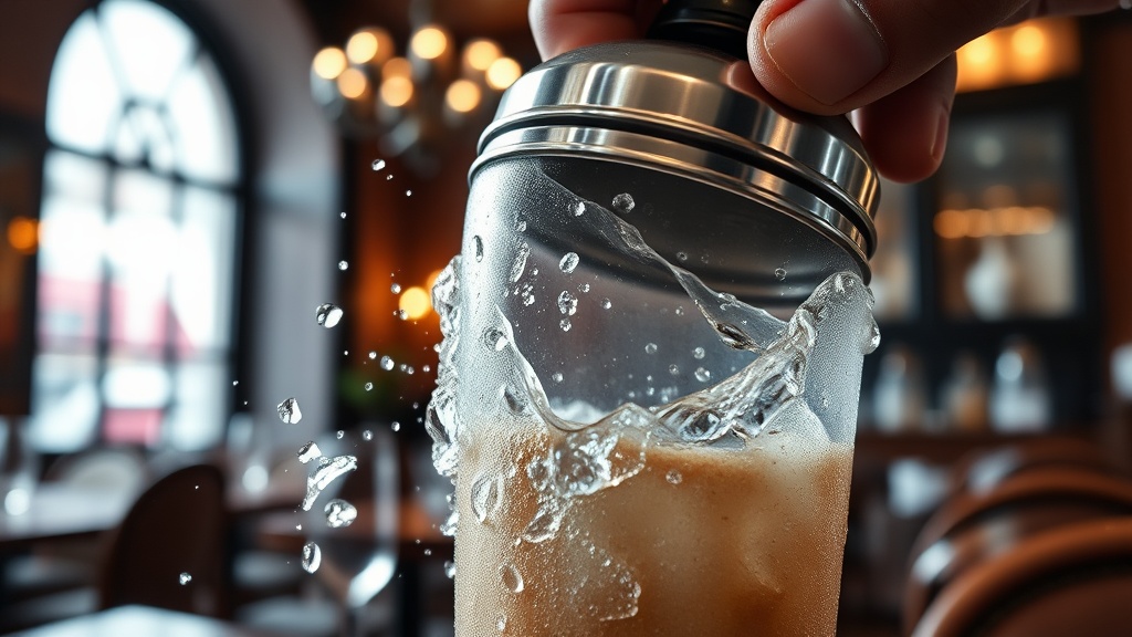 Caffè Shakerato ledové osvěžení po italsku v namraženém šejkru