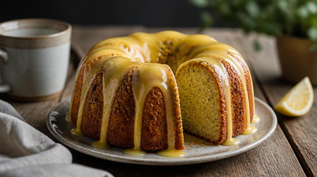 Hrnková maková bábovka: Vláčný recept s citronovou polevou bez vážení