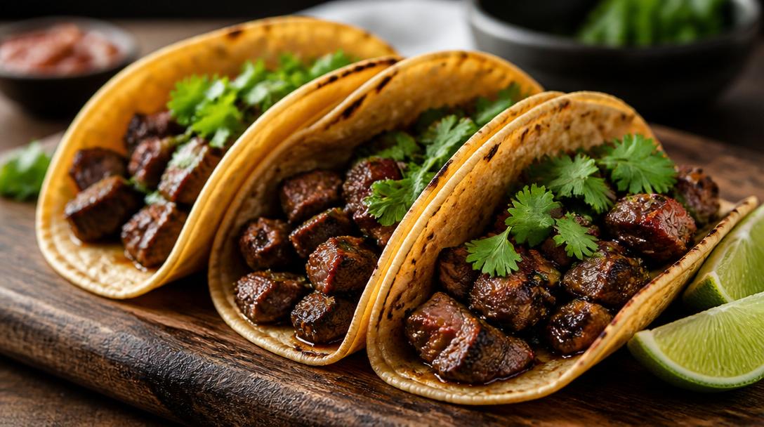 Mexické tacos s hovězím masem: Autentický recept s koriandrem a limetkou
