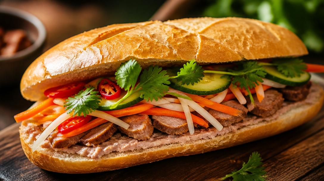 Tradiční vietnamské Bánh mí: Jak na domácí paštiku a křupavou bagetu