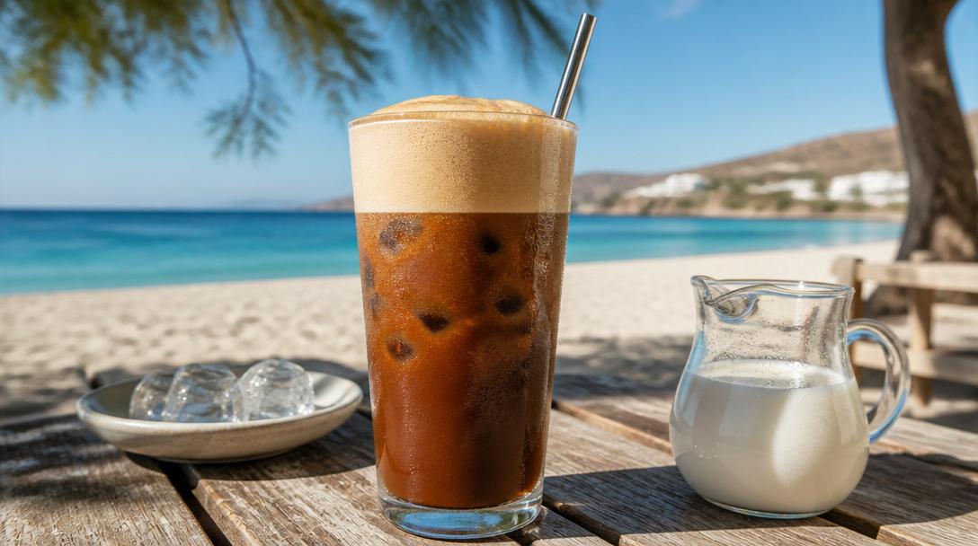 Domácí kávové Frappé: Recept na řeckou plážovou klasiku za dvě minuty