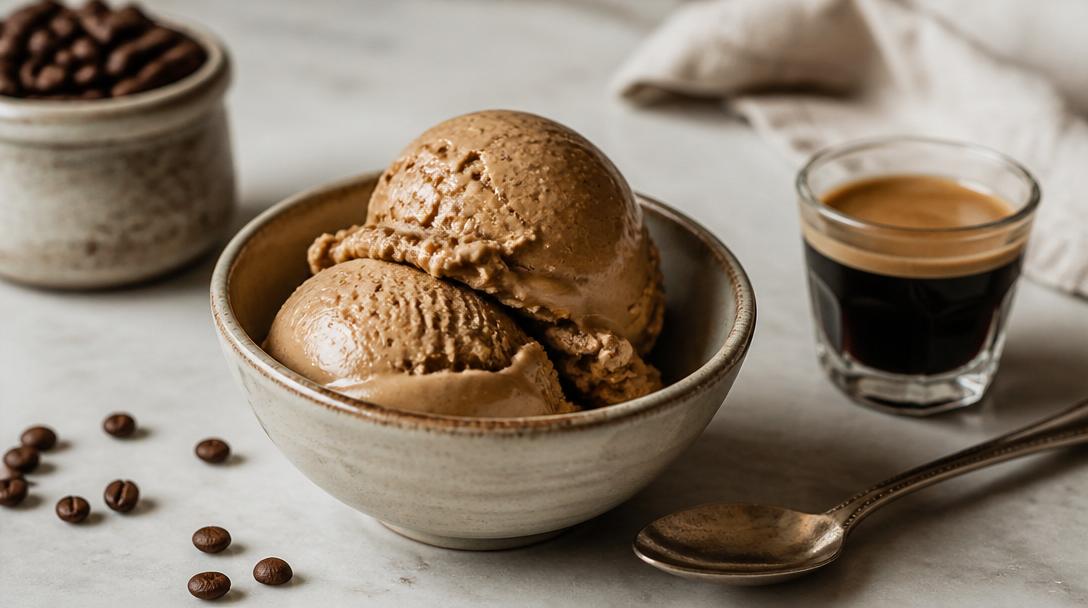 Domácí kávové gelato s plnou chutí poctivého espressa