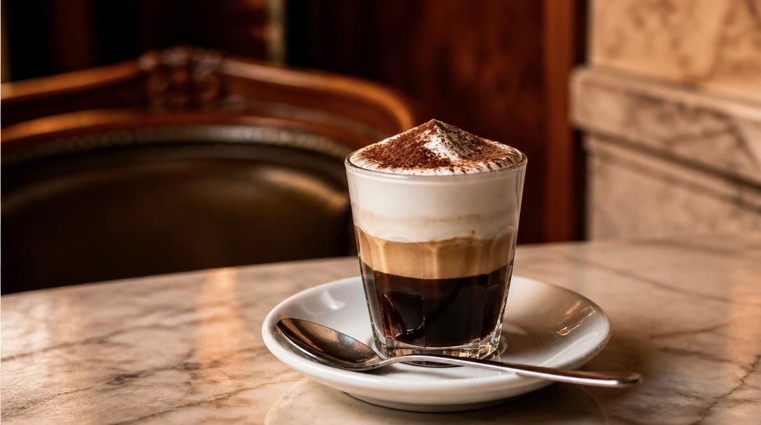 Historie nápoje Caffè Marocchino z pomezí kávové a čokoládové kultury
