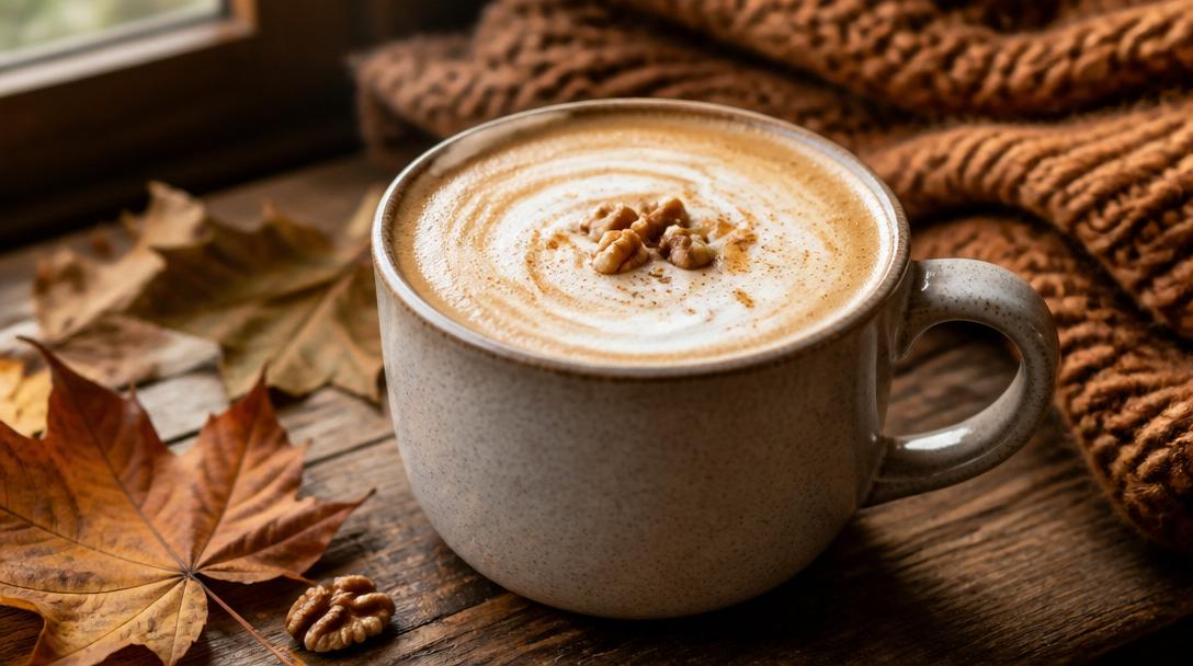 Javorové latte s vlašskými ořechy: To pravé kávové pohlazení na podzim