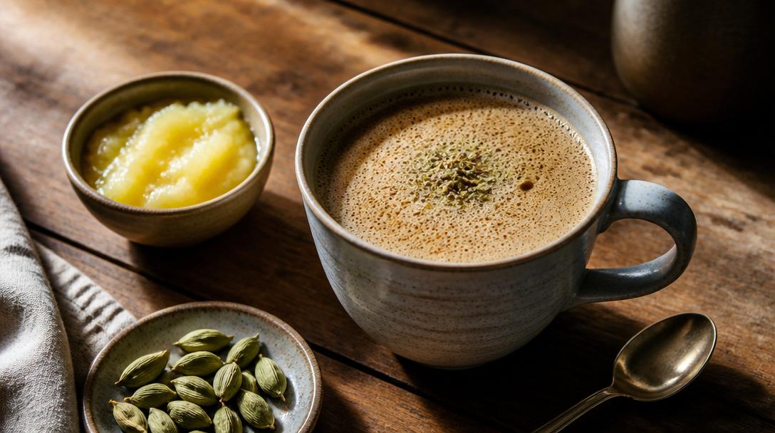 Káva s ghí a kardamomem: Ájurvédský recept pro lepší trávení