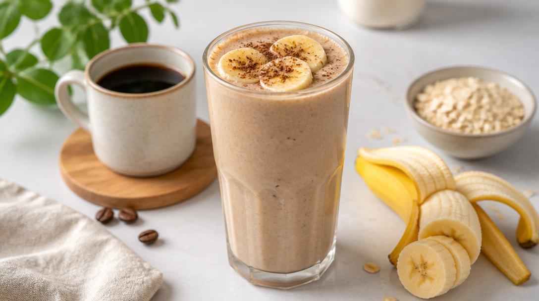 Kávové smoothie s banánem: Ideální recept na rychlou a energetickou snídani