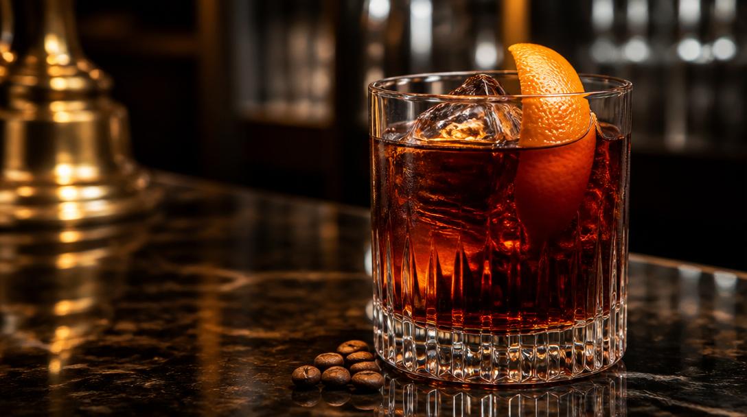 Kávový Negroni: Klasický hořký italský drink s kávovým podtónem