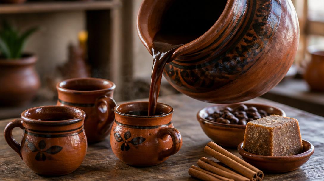 Mexické Café de Olla: Voňavá káva vařená se skořicí a třtinovým cukrem