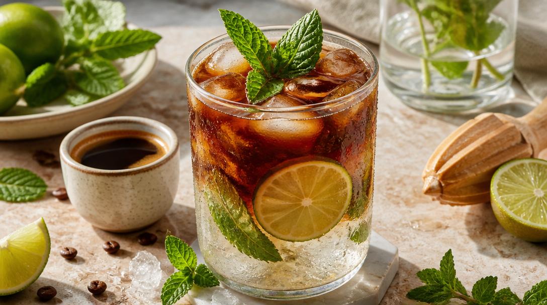 Osvěžující kávová limonáda s mátou a limetkou: Hit letošního léta