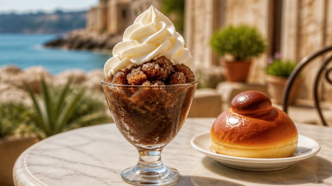 Sicilská ledová kávová tříšť Granita di Caffè krok za krokem