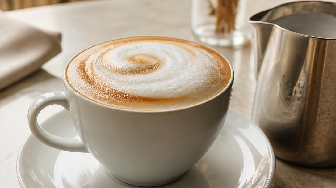 Tajemství sametové a husté pěny na italském cappuccinu