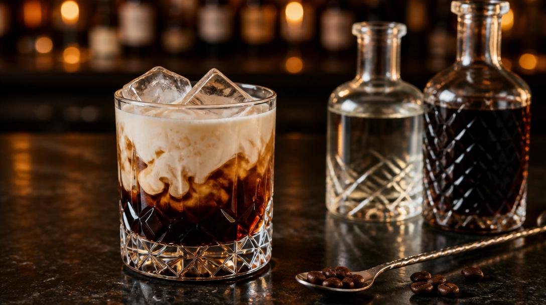 White Russian: Recept na slavný kávový koktejl s vodkou a smetanou